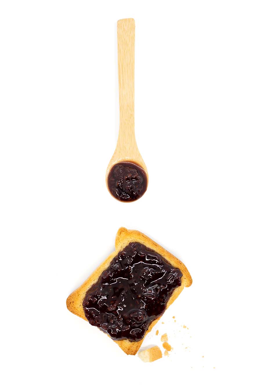 Artisanal Wild Raspberry Jam spoon toast Health from Europe