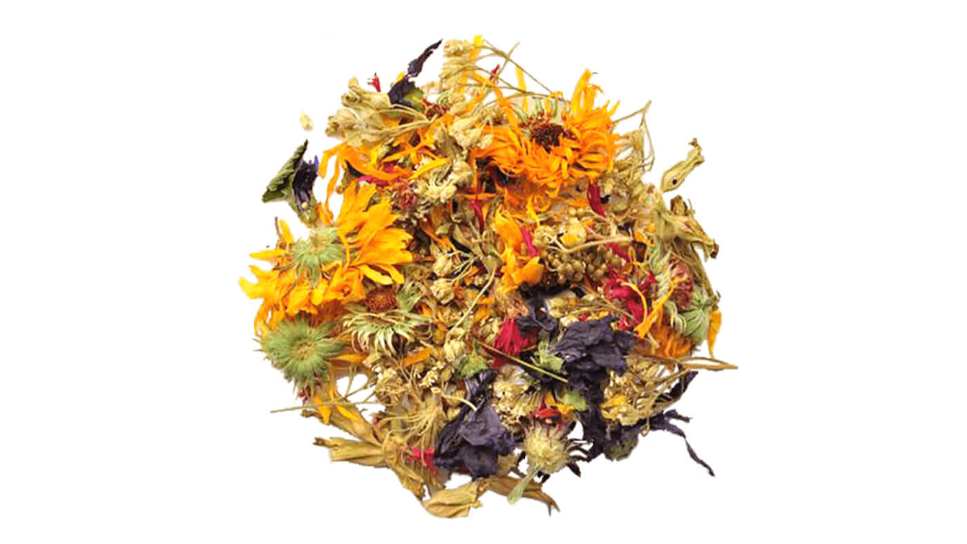 Herbal Tea - Transylvanian Wild Flowers marigold, primrose, yarrow, wild chamomile, St John's-wort, wild marjoram