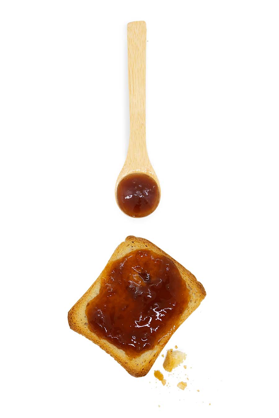 Artisanal Apricot Jam spoon toast Health from Europe