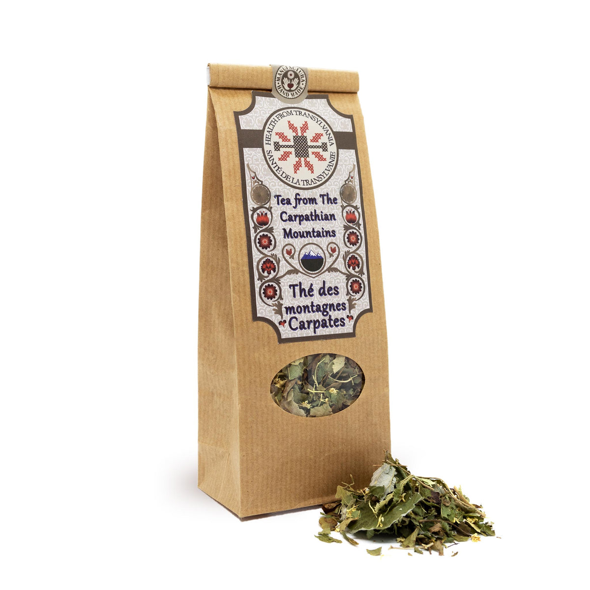 Health from Europe Organic Carpathian mountains herbal tea packet leaves