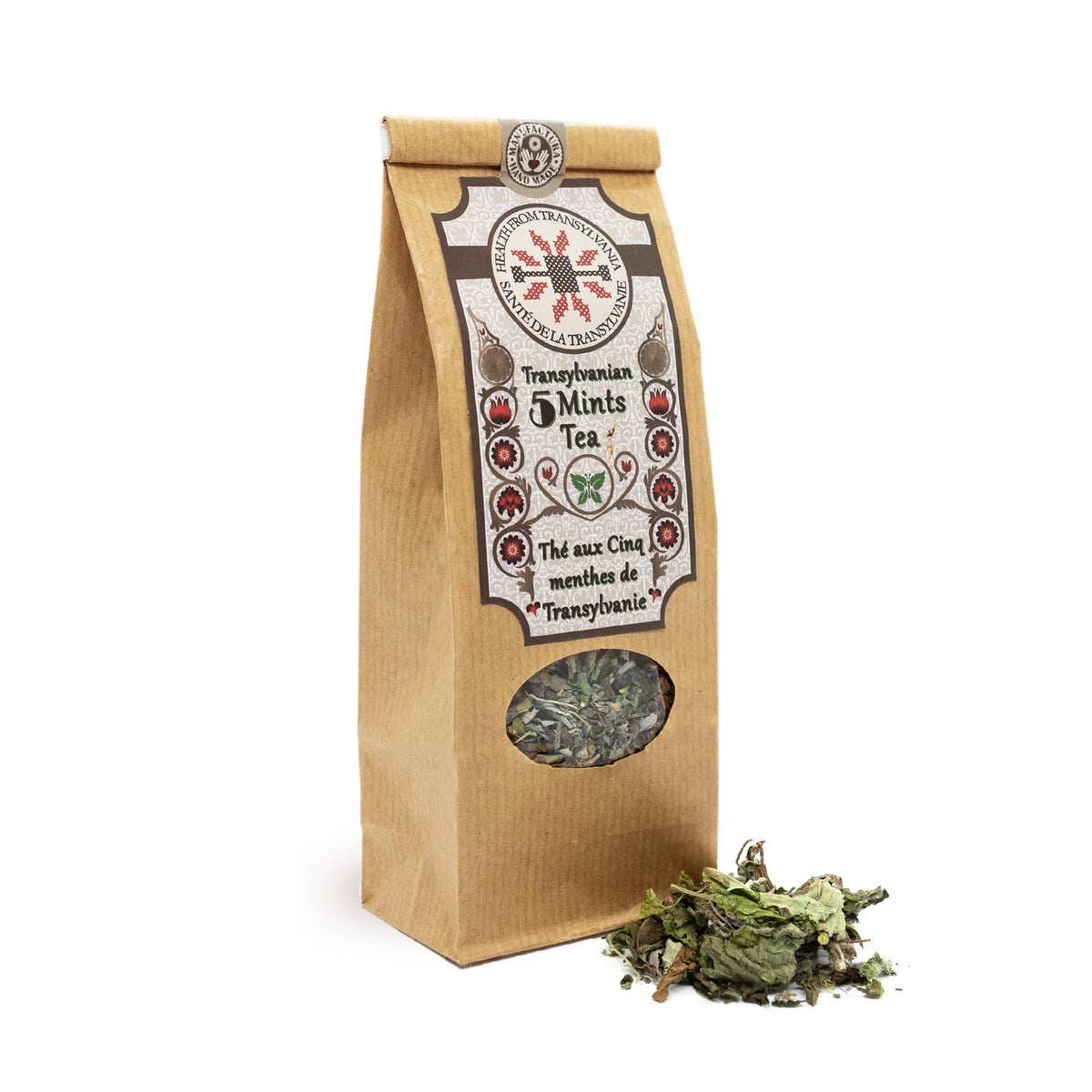 Health from Europe Organic 5 Mints herbal tea packet leaves