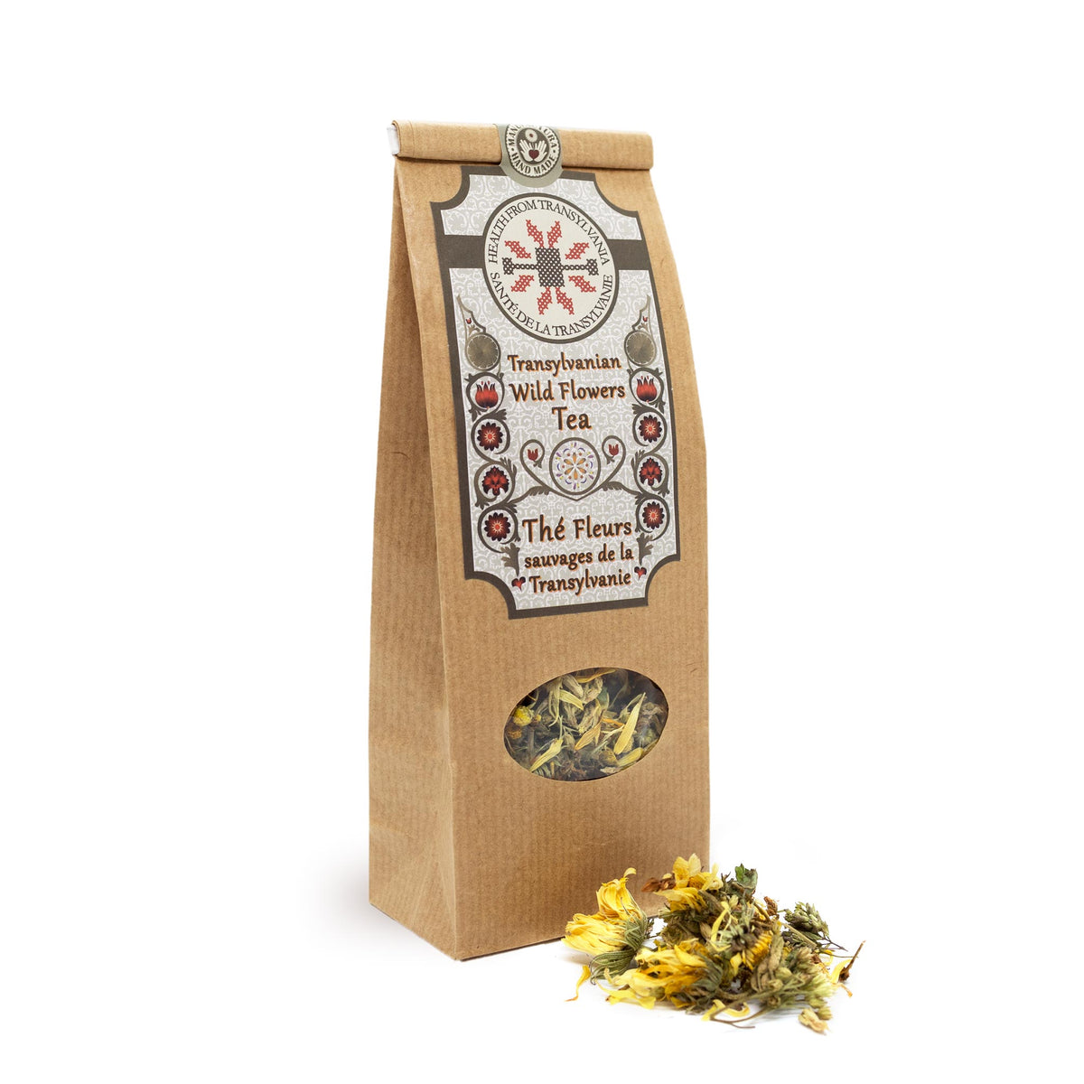 Health from Europe Organic Wild Flowers herbal tea packet leaves